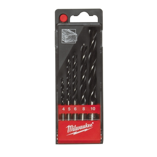 Holzspiralbohrer DIN 7487 E Kassette 5-teilig 456810 mmVPE1