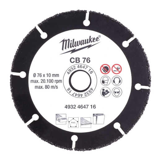 HM-Trennscheibe 76 mm für Holz, Kunststoff, GipskartonVPE1