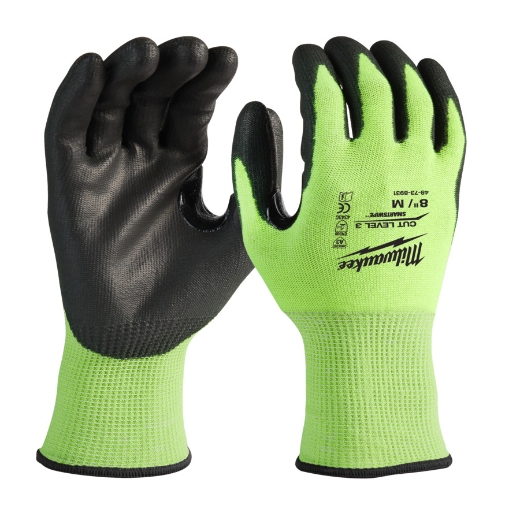 Hi-Vis Schnittschutzhandschuhe Klasse 3C Größe 8 MVPE1