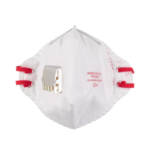 FFP2 Einweg-Atemschutzmaske mit Ventil gefaltet 15er Pack, VPE15